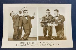 Vintage Postcard The Village Barn Rest.  1940s Greenwich Village Nyc Strong Bros.