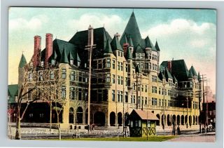 Montreal Qc,  Place Viger Hotel,  Cpr Station,  Vintage Quebec Canada Postcard