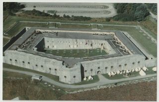Aerial View Fort Knox Maine Me Vintage Postcard
