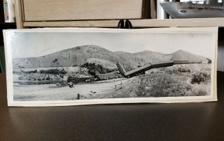 Vtg Panoramic Photo Train Wreck City Of San Francisco Streamliner Carlin,  Nevada
