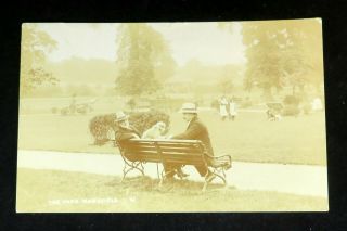 Nottinghamshire The Park Mansfield Old Photographic Rp Postcard 1908 Sherwood Co
