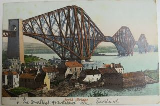 Old Postcard Of The Forth Bridge 1905