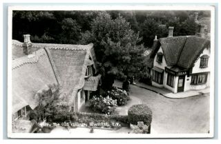 Postcard The Old Village Shanklin Isle Of Wight Real Photo