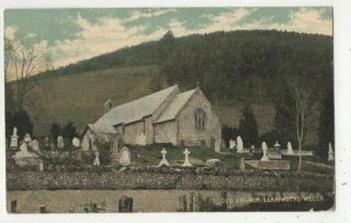 Llanwrtyd Wells Old Church 1904 Postcard Thomas Bros Breconshire Wales 366c