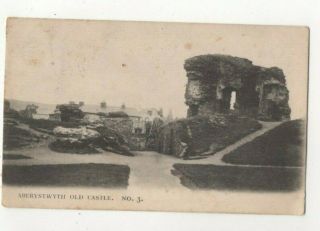 Aberystwyth Old Castle 1906 Postcard Park Cardiganshire Wales 370c