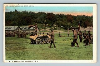 Peekskill Ny,  Rifle Range - Camp Smith Army,  Vintage York C1928 Postcard