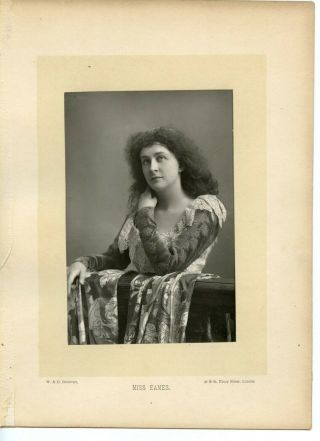 Vintage Cabinet Card By W & D Downey Emma Eames American Opera Singer Soprano