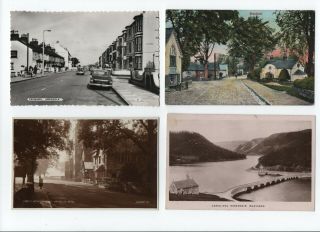 12 Vintage Postcards Wales - Abergele / Rhayder Etc - (all Scanned)
