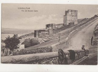 Gibraltar The Old Moorish Castle Vintage Postcard Benzaquen 199b