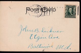 POST CARD.  BOAT ON OLD CANAL,  BERWICK,  PA.  CNCLD 1906 2