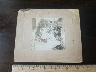 C.  1900 African American Black Woman With White Child Cabinet Photograph