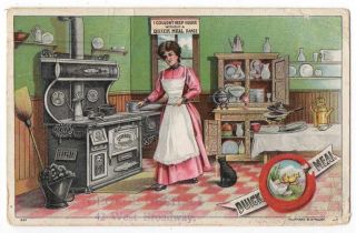 031521 Vintage Advertising Postcard Quick Meal Range Stove 1908