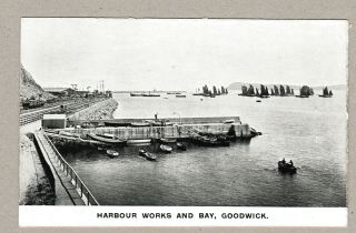 Great Old Card Goodwick Railway And Bay 1910 Fishguard Pembrokeshire