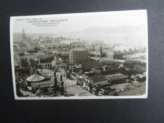 Old 1915 - Ppie San Francisco Expo - Birds Eye View - Rppc Photo Postcard