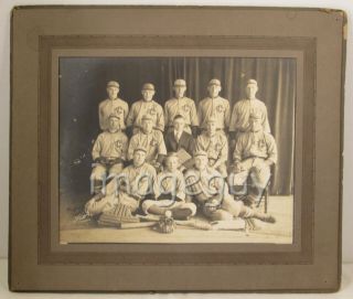 Early Baseball Team With Cc On Their Uniforms - Photograph Taken By Hill Studio