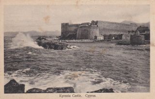 Cyprus - Kyrenia Castle Old Real Photo Postcard 1930s
