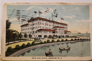Jersey Nj Allenhurst Hotel Loch Arbour Postcard Old Vintage Card View Postal