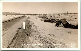 Yuma,  Arizona Rppc Real Photo Postcard " Old Plank Road And Highway " C1940s
