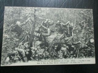 An Old Post Card: A Battle Scene From The French Front,  Ww1,  France.  B2