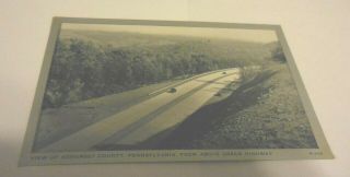 Vintage Black And White Postcard View Of Somerset County Pennsylvania