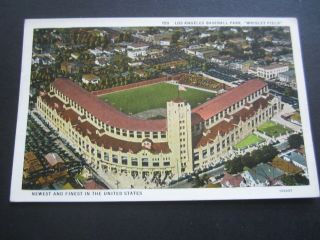 Old Vintage 1931 - Los Angeles Baseball Park - Wrigley Field - Postcard