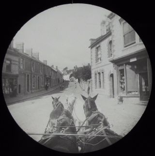Glass Magic Lantern Slide Photo Taken From Coach And Horses C1890 Victorian