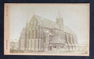 Victorian Carte De Visite Cdv: Scene: St Lawrence Church: Law & Son: Northampton
