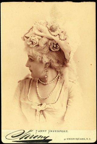 Fanny Davenport Special 2 Cabinet Card Photo 