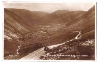 Dinas Mawddwy Bwlch - Y - Groes Motorcycle Sidecar Welsh Wales Old Rp Photo Postcard