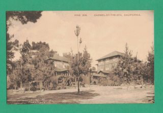 Vintage Rppc Postcard Pine Inn Carmel - By - The - Sea,  California