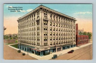 Omaha Ne,  Omaha Grain Exchange Building,  Vintage Nebraska C1910 Postcard