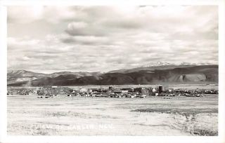 Rppc Carlin Nv Distant View Nevada Vintage Real Photo Postcard Ca 1950s