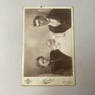 Antique Cabinet Card Photo Victorian Family Honey Grove Texas Tx