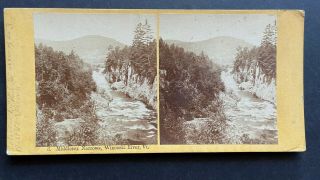 Vermont Stereoview Middlesex Narrows Winooski River Vt By A F Styles C1870