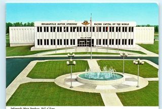 Indianapolis Indiana Motor Speedway Hall Of Fame Vintage 4x6 Postcard A52