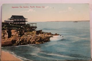 California Ca Pacific Grove Japanese Tea Garden Postcard Old Vintage Card View