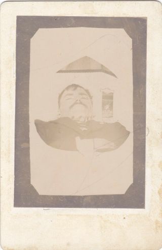 Vintage Funeral Photo Man Of Lichfield Lodge No.  345 Mason