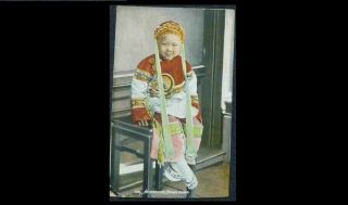 Usa San Francisco Chinatown Chinese Girl Old Ppc 1909