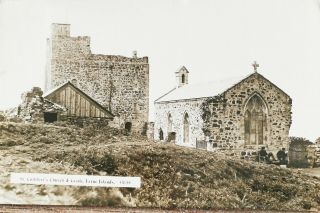 St Cuthberts Church,  Farne Islands.  Vintage Photographic Postcard - Monarch Ser