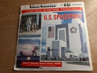 1978 Us Spaceport Nasa John F Kennedy Space Centre Viewmaster 3 Reels J - 79