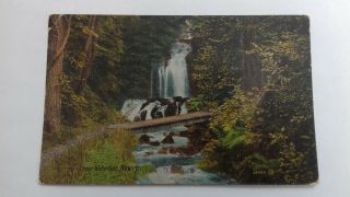 Vintage Colour Postcard Upper Waterfall Newry Co Down By Valentines