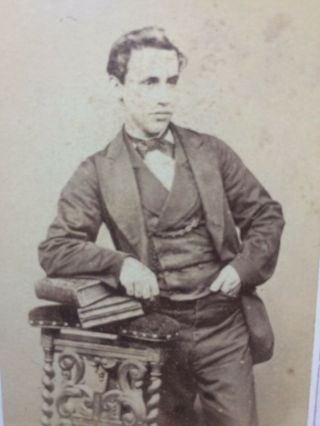 Cdv Carte De Visite Victorian Photo: Rochester,  Kent,  Stylish Young Man