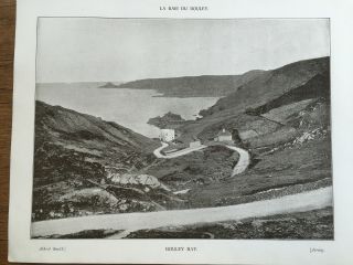 Antique 1903 Bouley Bay Bonne Nuit Jersey Channel Islands Photograph Print Photo
