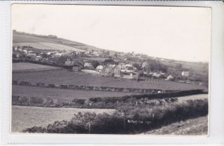 Rare Vintage Postcard Niton Village Showing School And Houses Isle Of Wight
