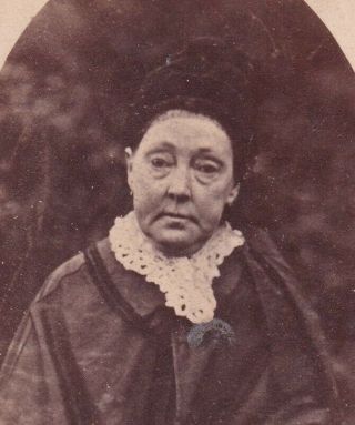 Portrait Of An Old Lady Lovely Character Victorian Antique Cdv Carte De Visite
