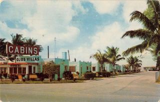 Ojus Florida Ojus Villas Vintage Postcard Aa36229