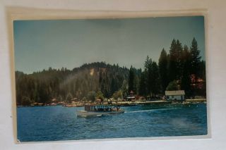 Lake Arrowhead Vintage Postcard Ca,  San Bernardino Mts,  " Blue Jay " Tour Boat