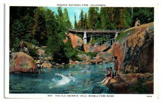 Old Swimmin Hole,  Marble Fork River,  Sequoia National Park,  Ca Postcard 6s (5) 3