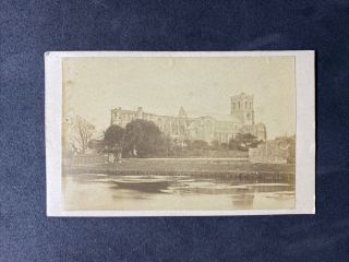 Victorian Carte De Visite Cdv: Scene: Christchurch Church: Taken 1870