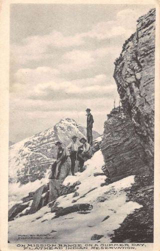 Flathead Indian Reservation Montana On Mission Range Vintage Postcard Aa35465
